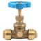 Sharkbite SharkBite 1/2 in. PTC X 1/2 in. Brass Stop Valve with Drain 24634LF - alternate 2